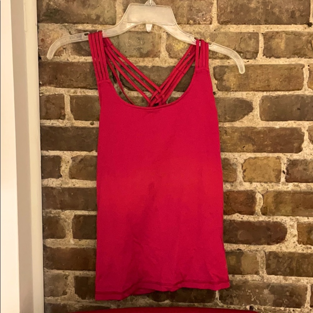 Athletic tank w sports bra